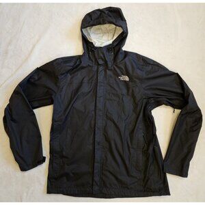 The North Face Dryvent Jacket Men’s Large Shell Windbreaker Rain Black Hooded